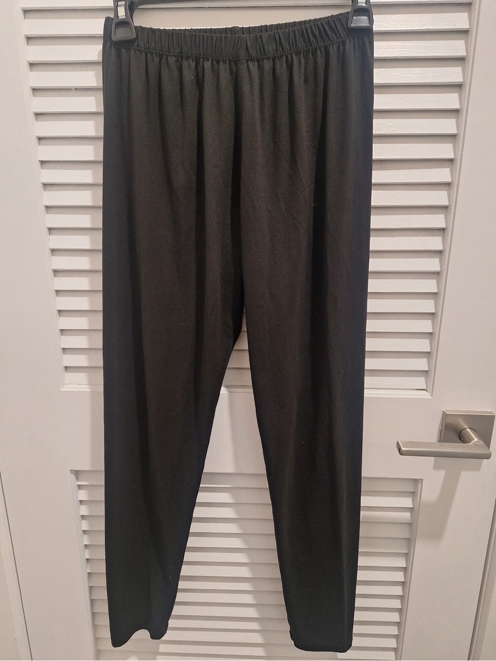 Classic Black Woman’s Elastic-Waist Pants